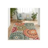 Rovigo Dijital Baskı Yıkanabilir Kaymaz Taban Salon Halısı RVG1251, Yeşil, 180 x 250