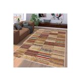 Rovigo Dijital Baskı Yıkanabilir Kaymaz Taban Salon Halısı RVG1252, Kahve, 100 x 200