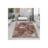 Rovigo Dijital Baskı Yıkanabilir Kaymaz Taban Salon Halısı RVG1253, Kahve, 80 x 300