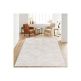 Rovigo Dijital Baskı Yıkanabilir Kaymaz Taban Salon Halısı RVG1258, Bej, 80 x 200