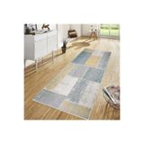 Rovigo Dijital Baskı Yıkanabilir Kaymaz Taban Salon Halısı RVG1259, Gri, 100 x 150
