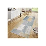 Rovigo Dijital Baskı Yıkanabilir Kaymaz Taban Salon Halısı RVG1259, Gri, 180 x 300