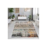Rovigo Dijital Baskı Yıkanabilir Kaymaz Taban Salon Halısı RVG1266, Kahve, 80 x 200