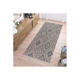 Rovigo Dijital Baskı Yıkanabilir Kaymaz Taban Salon Halısı RVG1276, Bej, 160 x 300
