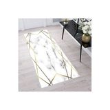 Rovigo Dijital Baskı Yıkanabilir Kaymaz Taban Salon Halısı RVG1286, Beyaz, 80 x 300