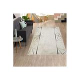 Rovigo Dijital Baskı Yıkanabilir Kaymaz Taban Salon Halısı RVG1287, Bej, 180 x 250