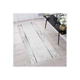 Rovigo Dijital Baskı Yıkanabilir Kaymaz Taban Salon Halısı RVG1288, Gri, 160 x 300