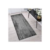 Rovigo Dijital Baskı Yıkanabilir Kaymaz Taban Salon Halısı RVG1289, Siyah, 160 x 230