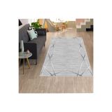 Rovigo Dijital Baskı Yıkanabilir Kaymaz Taban Salon Halısı RVG1293, Gri, 80 x 300