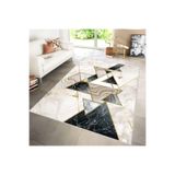 Rovigo Dijital Baskı Yıkanabilir Kaymaz Taban Salon Halısı RVG1296, Bej, 120 x 180