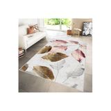 Rovigo Dijital Baskı Yıkanabilir Kaymaz Taban Salon Halısı RVG1300, Pembe, 120 x 180