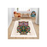 Rovigo Dijital Baskı Yıkanabilir Kaymaz Taban Salon Halısı RVG1302, Bej, 160 x 300