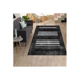 Rovigo Dijital Baskı Yıkanabilir Kaymaz Taban Salon Halısı RVG1306, Siyah, 160 x 300