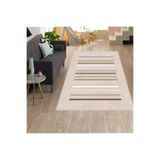 Rovigo Dijital Baskı Yıkanabilir Kaymaz Taban Salon Halısı RVG1308, Bej, 120 x 180