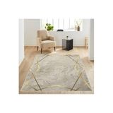 Rovigo Dijital Baskı Yıkanabilir Kaymaz Taban Salon Halısı RVG1311, Bej, 80 x 150