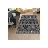 Rovigo Dijital Baskı Yıkanabilir Kaymaz Taban Salon Halısı RVG1324, Siyah, 100 x 300
