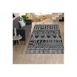 Rovigo Dijital Baskı Yıkanabilir Kaymaz Taban Salon Halısı RVG1324, Siyah, 180 x 250