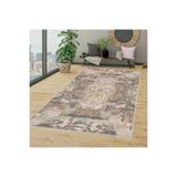 Rovigo Dijital Baskı Yıkanabilir Kaymaz Taban Salon Halısı RVG1331-HT137, Kahve, 120 x 180