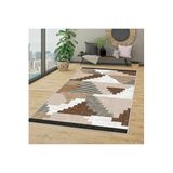 Rovigo Dijital Baskı Yıkanabilir Kaymaz Taban Salon Halısı RVG1334-HT171, Kahve, 160 x 300
