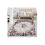 Rovigo Dijital Baskı Yıkanabilir Kaymaz Taban Salon Halısı RVG1335-HT198, Kahve, 180 x 300