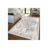 Rovigo Dijital Baskı Yıkanabilir Kaymaz Taban Salon Halısı RVG1347-HT340, Gri, 100 x 200