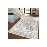 Rovigo Dijital Baskı Yıkanabilir Kaymaz Taban Salon Halısı RVG1347-HT340, Gri, 180 x 300