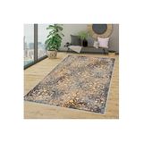 Rovigo Dijital Baskı Yıkanabilir Kaymaz Taban Salon Halısı RVG1352-HT377, Sarı, 160 x 300