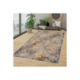 Rovigo Dijital Baskı Yıkanabilir Kaymaz Taban Salon Halısı RVG1352-HT377, Sarı, 50 x 80