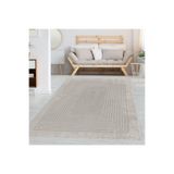 Rovigo Dijital Baskı Yıkanabilir Kaymaz Taban Salon Halısı RVG1354-HT397, Bej, 180 x 250