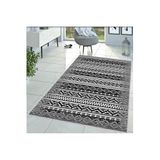 Rovigo Dijital Baskı Yıkanabilir Kaymaz Taban Salon Halısı RVG1362-HY-1301, Gri, 100 x 300