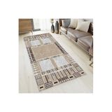 Rovigo Dijital Baskı Yıkanabilir Kaymaz Taban Salon Halısı RVG1382-HT940, Kahve, 180 x 250