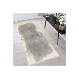 Rovigo Dijital Baskı Yıkanabilir Kaymaz Taban Salon Halısı RVG1385-HT-1382, Bej, 180 x 250