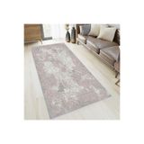 Rovigo Dijital Baskı Yıkanabilir Kaymaz Taban Salon Halısı RVG1387-HY-1075, Pembe, 180 x 250