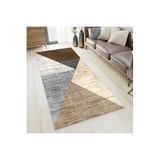 Rovigo Dijital Baskı Yıkanabilir Kaymaz Taban Salon Halısı RVG1390-HT925, Kahve, 180 x 250