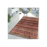 Rovigo Dijital Baskı Yıkanabilir Kaymaz Taban Salon Halısı RVG1391-HT649, Siyah, 160 x 120