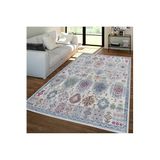 Rovigo Dijital Baskı Yıkanabilir Kaymaz Taban Salon Halısı RVG1395-HT756, Gri, 100 x 300