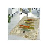 Rovigo Dijital Baskı Yıkanabilir Kaymaz Taban Salon Halısı RVG1399-SD371, Sarı, 180 x 300