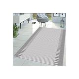 Rovigo Dijital Baskı Yıkanabilir Kaymaz Taban Salon Halısı RVG1400-SD317, Gri, 100 x 300
