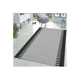 Rovigo Dijital Baskı Yıkanabilir Kaymaz Taban Salon Halısı RVG1401-SD318, Siyah, 120 x 180