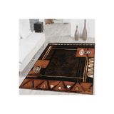Rovigo Dijital Baskı Yıkanabilir Kaymaz Taban Salon Halısı RVG1403, Kahverengi, 160 x 300