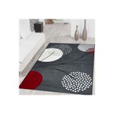 Rovigo Dijital Baskı Yıkanabilir Kaymaz Taban Salon Halısı RVG1407, Gri, 180 x 250