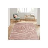Rovigo Dijital Baskı Yıkanabilir Kaymaz Taban Salon Halısı RVG1422, Pembe, 120 x 180