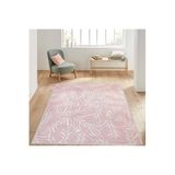 Rovigo Dijital Baskı Yıkanabilir Kaymaz Taban Salon Halısı RVG1425, Pembe, 120 x 180