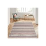 Rovigo Dijital Baskı Yıkanabilir Kaymaz Taban Salon Halısı RVG1427, Pembe, 100 x 300