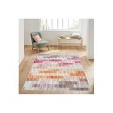 Rovigo Dijital Baskı Yıkanabilir Kaymaz Taban Salon Halısı RVG1431, Pembe, 120 x 180