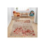 Rovigo Dijital Baskı Yıkanabilir Kaymaz Taban Salon Halısı RVG1432, Turuncu, 100 x 200