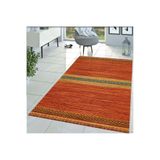 Rovigo Dijital Baskı Yıkanabilir Kaymaz Taban Salon Halısı RVG1434, Turuncu, 180 x 250