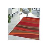 Rovigo Dijital Baskı Yıkanabilir Kaymaz Taban Salon Halısı RVG1435, Kırmızı, 180 x 300