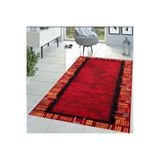 Rovigo Dijital Baskı Yıkanabilir Kaymaz Taban Salon Halısı RVG1436, Kırmızı, 120 x 180