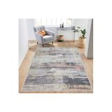 Rovigo Dijital Baskı Yıkanabilir Kaymaz Taban Salon Halısı RVG1445, Gri, 120 x 180